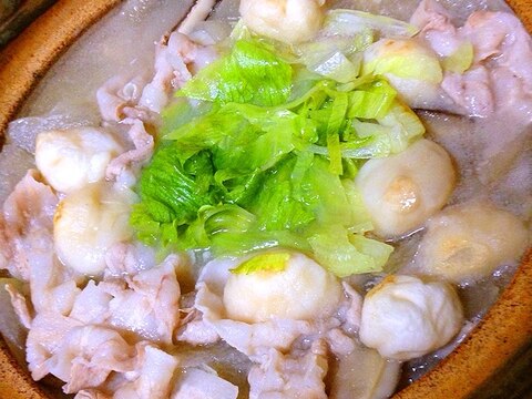 冬瓜と豚ばら肉のシンプルベストな塩くず鍋